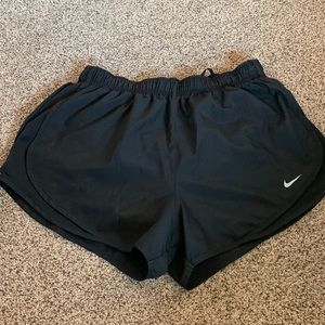 Nike black shorts. Women large.